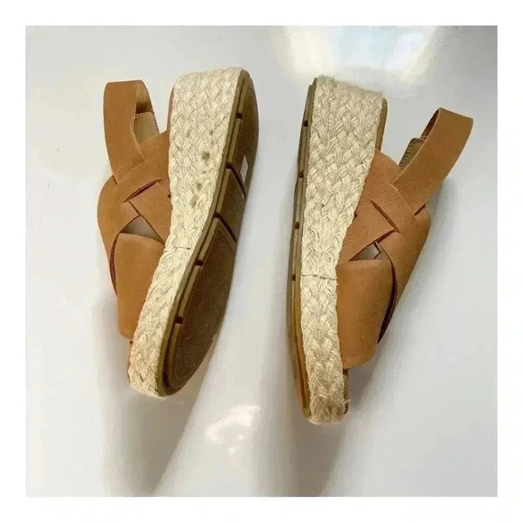 Eileen Fisher Timor Espadrille Wedge Slingback Sandal size 6.5 - Picture 4 of 9